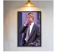 MEIZONGHUOJI Poster Affiche Et Impression De Brad Pitt, Tableau Sur Toile, Décoration Murale Pour Salon Et Décoration Intérieure 50 * 70Cm Sans Cadre