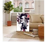 MEIZONGHUOJI Poster Affiche Et Impression De Brad Pitt, Tableau Sur Toile, Décoration Murale Pour Salon Et Décoration Intérieure 50 * 70Cm Sans Cadre