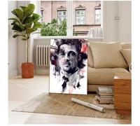 MEIZONGHUOJI Poster Affiche Et Impression De Brad Pitt, Tableau Sur Toile, Décoration Murale Pour Salon Et Décoration Intérieure 50 * 70Cm Sans Cadre