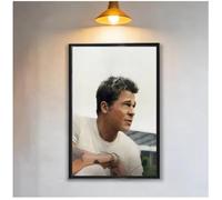 MEIZONGHUOJI Poster Affiche Et Impression De Brad Pitt, Tableau Sur Toile, Décoration Murale Pour Salon Et Décoration Intérieure 50 * 70Cm Sans Cadre