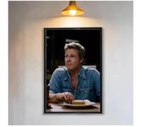 MEIZONGHUOJI Poster Affiche Et Impression De Brad Pitt, Tableau Sur Toile, Décoration Murale Pour Salon Et Décoration Intérieure 50 * 70Cm Sans Cadre