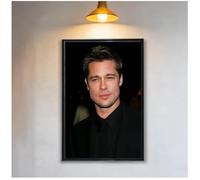 MEIZONGHUOJI Poster Affiche Et Impression De Brad Pitt, Tableau Sur Toile, Décoration Murale Pour Salon Et Décoration Intérieure 50 * 70Cm Sans Cadre