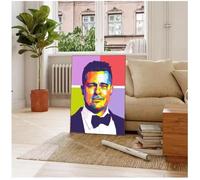 MEIZONGHUOJI Poster Affiche Et Impression De Brad Pitt, Tableau Sur Toile, Décoration Murale Pour Salon Et Décoration Intérieure 50 * 70Cm Sans Cadre