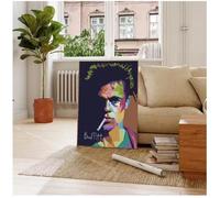 MEIZONGHUOJI Poster Affiche Et Impression De Brad Pitt, Tableau Sur Toile, Décoration Murale Pour Salon Et Décoration Intérieure 50 * 70Cm Sans Cadre