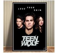 MEIZONGHUOJI Poster De La Série Télévisée Culte Teen Wolf Décoration Murale Pour Café Bureau Bar Ou Maison 50 * 70 Cm Sans Cadre