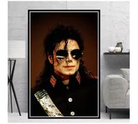 MEIZONGHUOJI Poster De Michael Jackson Pochettes De Chansons Musique Rap Décoration Murale Pour Salon 50 * 70 Cm Sans Cadre
