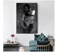 MEIZONGHUOJI Poster De Michael Jackson Pochettes De Chansons Musique Rap Décoration Murale Pour Salon 50 * 70 Cm Sans Cadre