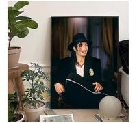 MEIZONGHUOJI Poster De Michael Jackson Pochettes De Chansons Musique Rap Décoration Murale Pour Salon 50 * 70 Cm Sans Cadre