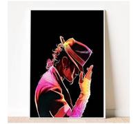 MEIZONGHUOJI Poster De Michael Jackson Pochettes De Chansons Musique Rap Décoration Murale Pour Salon 50 * 70 Cm Sans Cadre