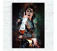 MEIZONGHUOJI Poster De Michael Jackson Pochettes De Chansons Musique Rap Décoration Murale Pour Salon 50 * 70 Cm Sans Cadre