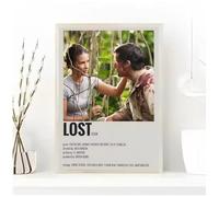 MEIZONGHUOJI Poster Et Tableaux Décoratifs De La Série Télévisée Culte Lost Pour La Chambre Ou Le Salon 50 * 70 Cm Sans Cadre