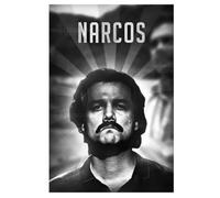 MEIZONGHUOJI Poster Sur Toile Avec Photo D'Identité Judiciaire De Lord Pablo Escobar (Narcos) Décoration Pour Salon Ou Maison 50 * 70 Cm Sans Cadre