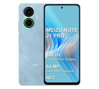 Meizu Note21 Pro 4G Telephone Portable,6.78" 120Hz FHD+,Caméra Arrière 64MP,Mémoire ROM 256GO RAM 8GO Smartphone,MTK-G99,Dual SIM MicroSD Android 14,5000mAh 30W,NFC,Bleu