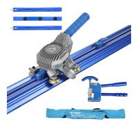 Meizuishi Coupe-carrelage manuel 3m pour carreaux céramique grand format. Tête alliage cuivre, coupe précise 1 main. Kit complet : séparateur, guides précision 3x1m, trousse rangement