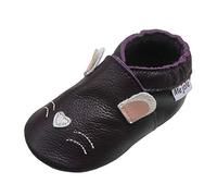 Mejale bébé Chaussures en Cuir Infantile Rampant Tout-Petit Mocassins Marron Blanc Violet Marine Mignon garçon Fille Pantoufles