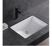 MEJE 202G Vasque sous plan en céramique 54,3 cm,rectangulaire,blanc pur