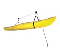 Mejiaren Support de kayak, porte-bagages de toit de vélo, système de suspension au plafond, charge maximale : 125,66 kg, convient pour le stockage de vélos, kayaks, canoës, paddleboards et objets