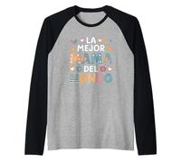 Mejor Mamá Del Mundo Fête des Mères Espagnole Maman Manche Raglan