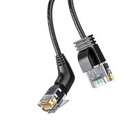 Mekalero Câble Ethernet flexible Cat6A RJ45 10 Gigabit blindé à vitesse rapide pour routeur ordinateur portable Installation facile Câble d'ordinateur
