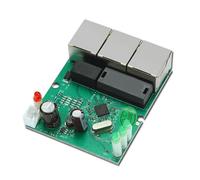 Mekalero Commutateurs réseau compacts à 3 ports 100 Mbps Plug and Play avec LED pour connectivité multi-appareils Petits commutateurs