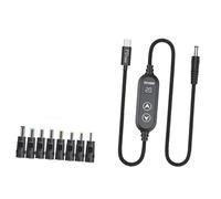 Mekalero Cordon d'initiation professionnel 100 W Capacité 5 V 20 V Tension réglable Fil d'activation Texture PVC pour réparation Techniciens Ordinateur Portable Chien Câble d'alimentation