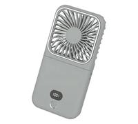 Mekalero Gadget de contrôle de la température polyvalent 2 en 1 et panneau étincelant avec batterie rechargeable de 2500 mAh pour intérieur et extérieur Ventilateur individuel pliable