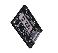 Mekalero NVMe vers U.2 Adaptateur de boîtier de disque dur PCIe Gen5 avec circuit de protection et carte de coque noire