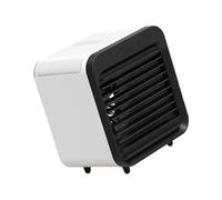 Mekalero Petit ventilateur de refroidissement individuel avec 3 vitesses réglables et design brumisateur, texture ABS, idéal pour les petits ventilateurs à piles