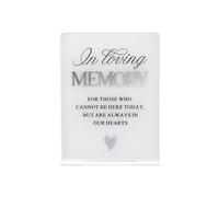 Mekalero Plaque commémorative de mariage en acrylique pour honorer les amours avec un sentiment sincère en souvenir d'amour ou cette plaque commémorative en acrylique