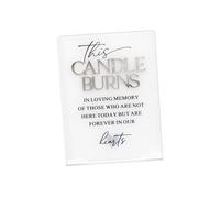 Mekalero Plaque commémorative de mariage en acrylique pour honorer les amours avec un sentiment sincère en souvenir d'amour ou cette plaque commémorative en acrylique