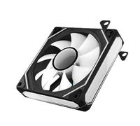 Mekalero Ventilateur de refroidissement PWM pour châssis d'ordinateur de 12 cm, contrôle de la température, ARGB synchrone, 12025, 12 x 12 x 2,50 cm, éclairage personnalisable à 5 broches