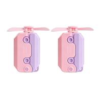 Mekalero Ventilateur rechargeable de poche combiné avec un moteur anti-stress pour une utilisation en intérieur et en extérieur