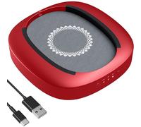 MEKASS Move-souris avec minuteur à intervalles réglable et moteur ultra silencieux, simulant le mouvement de la souris réel, pas besoin de logiciel, garde le PC éveillé (rouge et gris)