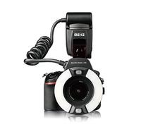 MEKE MK-14EXT-N I-TTL Flash Macro annulaire Compatible avec Nikon D7100 D7000 D5200 D5100 D5000 D3500 D3200 D3100 D90 D300S D600 avec Lampe LED AF Assist