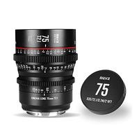 MEKE Objectif Cinema 75mm T2.1 Super 35 Prime pour Appareil Photo EF-Mount Cine, Compatible avec Canon C200 C300 II, Red Komodo, BMPCC 6K, Z CAM E2-S6 BMPCC 6K Pro