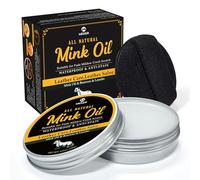 MEKER Mink Oil for Leather Boots, Leather Conditioner and Cleaner 3.52oz-All-Natural Waterproof Soften and Restore Shoes