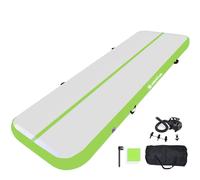 MEKETUM Airtrack Turn Tapis de gymnastique, 2m 3m 4m 5m, épaisseur 10/20cm gonflable, antidérapant, pour la maison, l'entraînement, le tumbling, le yoga, l'extérieur, le fitness