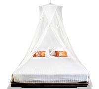 MEKKAPRO Moustiquaire extra large pour lit king size, grand lit et jumeau, deux ouvertures, voilage de lit, moustiquaire blanche