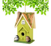 MEKKAPRO Nichoir Oiseaux pour Extérieur - Maison d'Oiseau et Décoration de Jardin Extérieur | Refuge Naturel pour Mésanges, Troglodytes, Sittelles
