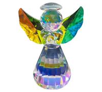 MEKLITRZ Croix Cristal Sculptée Main 15,2 cm, Décoration Bureau Cristal K9 Entièrement Coupée À 360°, Cadeau Spirituel Chrétien for Baptême Mariage Noël Maison Autel Bureau(F(Dazzling))