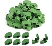 MEKLITRZ Lot de 100 clips de fixation murale auto-adhésifs invisibles en forme de feuille pour plantes grimpantes