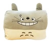 MEKLITRZ Oreiller Main Dessin Animé, Oreillers Peluche Chauffe-Mains, Coussin Câlin d'hiver Sieste, Chauffe-Bras, Oreillers Voyage Coton Doux, Essentiels Voyage Non Électriques(Totoro(1))
