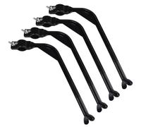 MEKLITRZ Outil D'entraînement Swing Golf, Guide Swing Golf, Aide À L'entraînement, Correcteur Posture/Avion/alignement for Débutants Hommes Femmes Enfants Gestes(Black,4pcs)