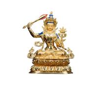 MEKLITRZ Statue Bouddha, Budda Bouddhiste Coloré Peint À La Main, Cuivre De Haute Qualité, Cuivre De Méditation du Bouddhisme Tibétain Fait À La Main, for La Décoration De Voiture Ou De Maison