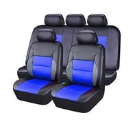 MeKnMoney Ensembles de Housses de Siège Voiture pour Toyota Land Cruiser Prado FJ120 KDJ 120 125 2003-2026, Protection Couvre Sieges Coussins Accessoires,C/Black Blue