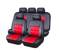 MeKnMoney Housse de Siege Voiture pour MG EHS 2018-2026, Cuir Housses Siège Avant et Arrière Protection Accessoires,E/BlackRed
