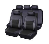 MeKnMoney Housse de Siege Voiture pour MG EHS 2018-2026, Cuir Housses Siège Avant et Arrière Protection Accessoires,A/Black
