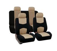 MeKnMoney Housse De Siege Voiture pour Nissan Terrano (I, II) 1987-2026, Housses de siège Housse de Protection Accessoires Interieur,F/Black Beige