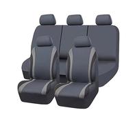 MeKnMoney Housses de Siège de Voiture pour Maserati Levante/Grecale SUV Modena/S/GTS/Trofeo 2016-2025, Protection de siège Confortables Respirant Sieges Accessoire, H/Black Gray
