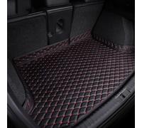 MeKnMoney Tapis Coffre Voiture pour Fiat 500/500C/500E/Abarth 500 2007-2020 2021 2022 2023 2024, Cuir Anti Rayures Bac de Coffre Cargaison Tapis Doublure Protection Accessoires,C/Black Red